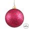 Vickerman 6" Wine Sequin Ball Ornament, 4 Per Bag