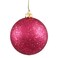 Vickerman 6" Wine Sequin Ball Ornament, 4 Per Bag