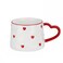 Gaolinci Creative Red Heart Mug with Handle, 8 Oz Tea Cup Coffee Mug