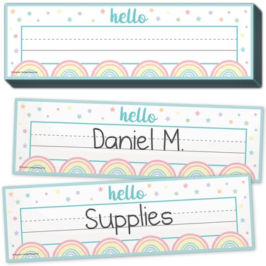 Teacher Created Resources Pastel Pop Flat Name Plates