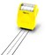 Veltec Dashed Handwriting Lines Practice Roller Stamp for Kids, Parents and Teachers (Yellow)