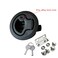 Wjskdq 4 Pcs Flush Pull Hatch Latch Round Slam Latch for Rv Boat Deck 1/4" Door Cabinet Door Locking Style Marine Flush Pull Latch Black