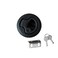 Wjskdq 4 Pcs Flush Pull Hatch Latch Round Slam Latch for Rv Boat Deck 1/4" Door Cabinet Door Locking Style Marine Flush Pull Latch Black