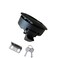 Wjskdq 4 Pcs Flush Pull Hatch Latch Round Slam Latch for Rv Boat Deck 1/4" Door Cabinet Door Locking Style Marine Flush Pull Latch Black