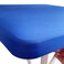 Monibana Cocktail Elastic Square Tablecloth Fitted Spandex Stretch Square Table Covers Blue Table Topper 42X42 Inch