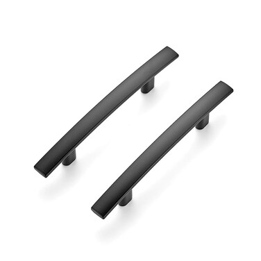 Ravinte Matte Black Cabinet Pulls Curved Drawer Handles, 3 Inch Cc, 30 Pack