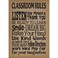 Teacher Created Resources Burlap Classroom Rules Positive Poster