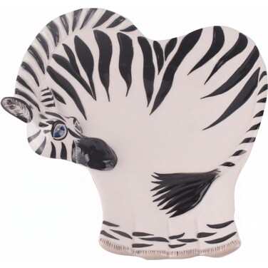 Blue Sky Ceramic 6" X 7" X 1.25" Zebra Spoon Rest