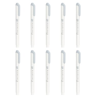 (zebra) Zebra B-Wkt7-Mcgr Highlighter, Mild Cool Grey, 10 Count