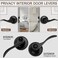 Sopoby 6 Pack Matte Black Door Handles Privacy Door Levers, Wave Style Door Knobs
