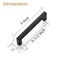 Ravinte Matte Black Cabinet Handles Square Pulls 5 Inch 40 Pack