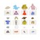 Kiddison Montessori Language Materials Objects with Similar Cards 12PCS Mini Clothing Replicas with Cards