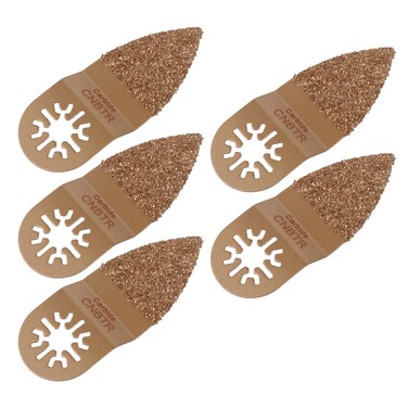 Cnbtr 5PCS Universal Carbide Oscillating Finger Sanding Pad for Oscillating Tool for Grinding Stone