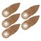 Cnbtr 5PCS Universal Carbide Oscillating Finger Sanding Pad for Oscillating Tool for Grinding Stone