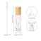 Jiuwu 10PCS 10ML Glass Roller Bottles for Essential Oil, Perfume