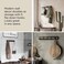 Umbra Flip Coat Rack, Wall Mounted 5-Hook Space Saving, Walnut/Black