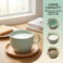 Leadigol Wheat Straw Milk Cup, Plastic Unbreakable Tableware Reusable Water Mug Simple Breakfast Drinking Cup Camping Tea Beverage Mug Coffee Mug Bathroom Cups