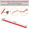 SDTC Tech 4-Pack Silicone Oven Rack Shields Red