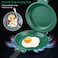 Taidda Double Sided Frying Pan, Green Non-Stick Ceramic Coating Flip Frying Pan Pancake Maker Ceramic Coating Bread Egg Pot Household Kitchen Cookware
