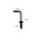 Idealsv 100 Pcs Black Bronze Screw in Hooks Small 5/8" L Shape Hooks 1 Shape Right Angle Hooks