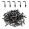 Idealsv 100 Pcs Black Bronze Screw in Hooks Small 5/8" L Shape Hooks 1 Shape Right Angle Hooks