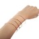 Tosnail 120 Pack Expandable Blank Bangle Bracelet, Adjustable Wire Bangle for Diy Jewelry Making - White K