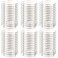 Tosnail 120 Pack Expandable Blank Bangle Bracelet, Adjustable Wire Bangle for Diy Jewelry Making - White K