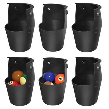 MoyanSuper Pool Table Pockets Replacement Pockets for Billiard Table Set of 6