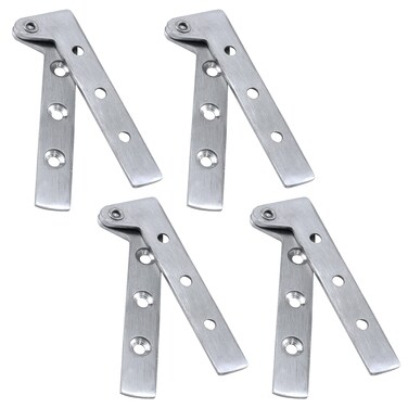 Antrader 360 Degree Rotatable Pivot Hinge for Window or Door Pack of 4