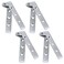 Antrader 360 Degree Rotatable Pivot Hinge for Window or Door Pack of 4