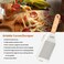 Stanbroil Metal Spatula and Bench Scraper Set for Griddle