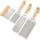 Stanbroil Metal Spatula and Bench Scraper Set for Griddle