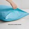 Flxxie 2-Pack Microfiber King Pillow Cases, Envelope Closure, Blue