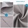 Flxxie 2-Pack Microfiber King Pillow Cases, Envelope Closure, Smoky Grey