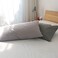 Flxxie 2-Pack Microfiber King Pillow Cases, Envelope Closure, Smoky Grey