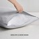 Flxxie 2-Pack Microfiber Queen Pillow Cases, Envelope Closure, Light Grey
