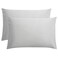 Flxxie 2-Pack Microfiber Queen Pillow Cases, Envelope Closure, Light Grey