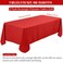 Fivenl 8 Pack Premium Red Tablecloth 60 X 102 Inch, Rectangle Table Clothes for 6 Foot Rectangle Tables Washable Polyester Fabric Table Covers for Wedding Party Reception Banquet Buffet Restaurant