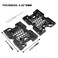 Suiwotin 2PCS 2.5'' SSD 3.5'' HDD to 5.25'' Mounting Bracket