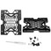 Suiwotin 2PCS 2.5'' SSD 3.5'' HDD to 5.25'' Mounting Bracket