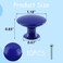 My mironey 1.18" Diameter Royal Blue Round Cabinet Knobs Pack of 10