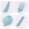 Cuntauk Travel Utensils with Case, Camping Reusable Utensils Set with Case
