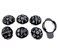 Aliotech 6 in 1 Golf Ball Liner Line Marker Template Drawing Mark Alignment Tool