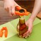 DonLeeving 4 Pack Multifunctional Kitchen Bottle Opener Adjustable Easy Grip Bottle Jar Opener Orange Can Opener Use for Elderly Weak Hands and Arthritic