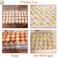 Anyumocz 2 Pack Covered Egg Holder, Clear Egg Holder Storage Container, Stackable Plastic Refrigerator Egg Trays for Deviled Egg, Protect and Keep Fresh(48 Eggs)