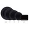 Party Essentials Elegance Quality Hard Plastic 5 X 7-Inch Rectangular Appetizer Plates, Black, 24 Count