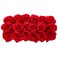 Nearly Natural Dozen Silk Roses in Ceramic Rectangular Planter