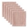 Dii Basic Terry Collection Solid Windowpane Dishcloth Set, 12X12, Pale Mauve, 6 Count