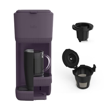 Bella K Cup Coffee Maker W/ Water Tank, Plum