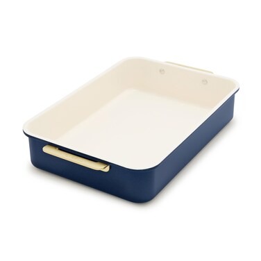 GreenPan Bakeware 13" X 9" Nonstick Rectangular Cake Pan, Oxford Blue